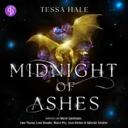 Cover von Midnight of Ashes - Flammenherz | Spicy Drachenwandler-Fantasy-Hörbuch über eine junge Frau und ihr Schicksal von Hale, Tessa