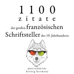 1100 Zitate der großen französischen Schriftsteller des 19. Jahrhunderts