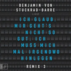 Ich glaub, mir geht's nicht so gut, ich muss mich mal irgendwo hinlegen