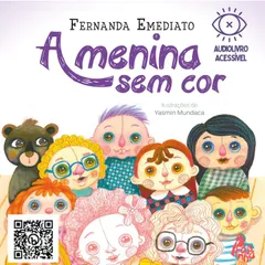 A menina sem cor - Com descrição  de imagens