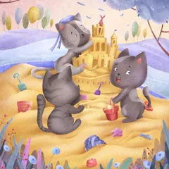 Kitty la gatita hace nuevos amigos