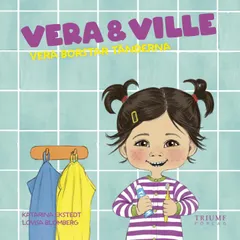 Vera borstar tänderna