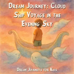 Dream Journey: Cloud Ship Voyage in the Evening Sky